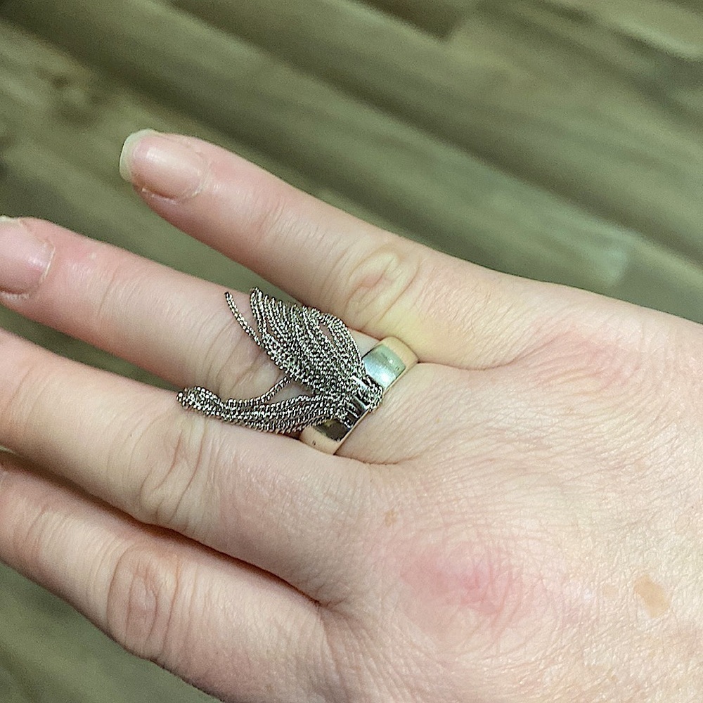 STERLING SILVER TASSEL RING - Picture 10 of 11
